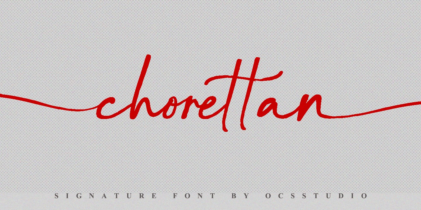 Beispiel einer Chorettan-Schriftart #1